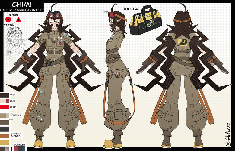 Chimi Model Reference Sheet